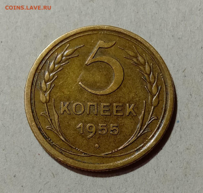 5 копеек 1955. До 4.04.21 в 22.00 МСК - а1