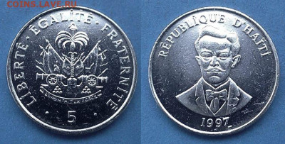 Гаити - 5 сантимов 1997 года до 7.04 - Гаити 5 сантимов, 1997