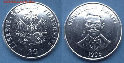 Гаити - 20 сантимов 1995 года до 7.04 - Гаити 20 сантимов, 1995