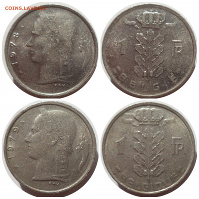 ФИКС 1 франк 1951-1980 гг. БЕЛЬГИЯ до 03.04.21 в 22:00 МСК - CollageMaker_20210401_202523748
