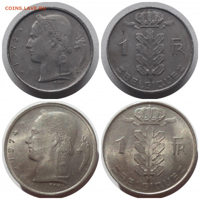 ФИКС 1 франк 1951-1980 гг. БЕЛЬГИЯ до 03.04.21 в 22:00 МСК - CollageMaker_20210401_202234570