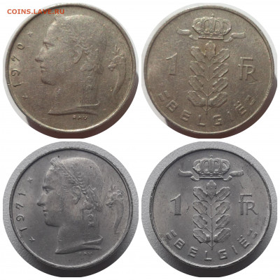 ФИКС 1 франк 1951-1980 гг. БЕЛЬГИЯ до 03.04.21 в 22:00 МСК - CollageMaker_20210401_202200004