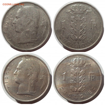 ФИКС 1 франк 1951-1980 гг. БЕЛЬГИЯ до 03.04.21 в 22:00 МСК - CollageMaker_20210401_202127444