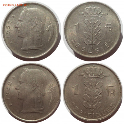 ФИКС 1 франк 1951-1980 гг. БЕЛЬГИЯ до 03.04.21 в 22:00 МСК - CollageMaker_20210401_201747790