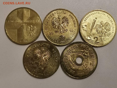 Польша 2 злотых 2002-03гг (к-кт 5шт), до 08.04 - Я Польша 2002-03г 5шт-2