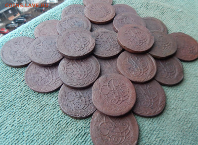 27 пятаков Елизаветы Петровны 1758-1761, цена фикс - 27l-2