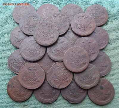 27 пятаков Елизаветы Петровны 1758-1761, цена фикс - 27l-4