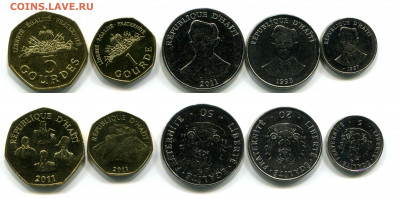 Гаити 5, 20, 50 сантим, 1, 5 гурд  до 8.04.21 в 22.00 мск - img706