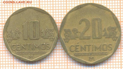 Перу 10,20 сентимо 2012 г., до 05.04.2021 г. 22.00 по Москве - Перу 10,20 сентимо 2012 2853