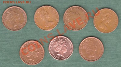 Остров Мэн, подборка 7 монет (16.10) - МЭН