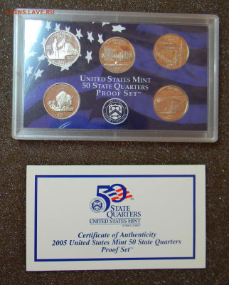 Наборы State Quarters Proof Set 2005, 2006, 2007 - DSCN5111.JPG