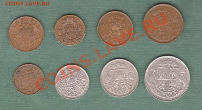 Подборка Довоенной Латвии, 8 монет (16.10) - Латвия 001