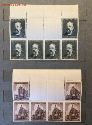 3-й Рейх кварты и Богемия с Моравией сцепки(части листов) - 325AAAC3-F074-439E-A131-11F0F6191C04