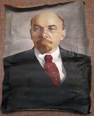 Портрет В.И.Ленин,холст.масло,худ.М.И.Зуев 1976 - 20210405_212545
