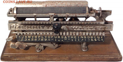 Старинная печатная машинка - 1890s-Merritt-Type-Writer