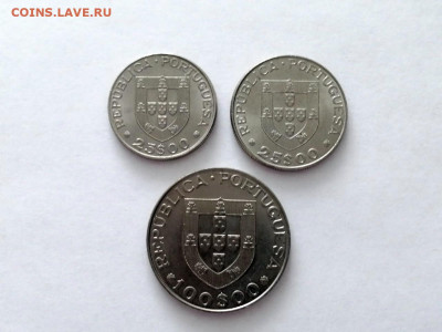 лот юбилейки Португалии 3 монеты - 1