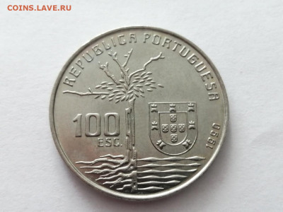 Португалия 100 эскудо, 1990 100 лет со дня смерти Бранку - GdAGVY2LuOA