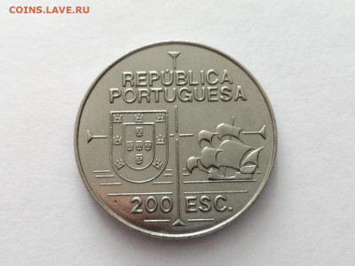 Португалия 200 эскудо, 1992 450 лет открытию Калифорнии - DKt56KDL7jE