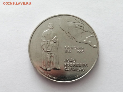 Португалия 200 эскудо, 1992 450 лет открытию Калифорнии - xggotWf0it4