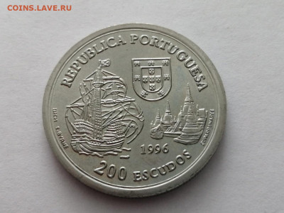 Португалия 200 эскудо, 1996 Альянс Португалии и Сиама 1512 г - WUu-KJcBXeU