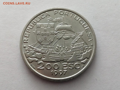 Португалия 200 эскудо, 1997 445 лет смерти Франц.Ксаверия - 5EbePngpkEg