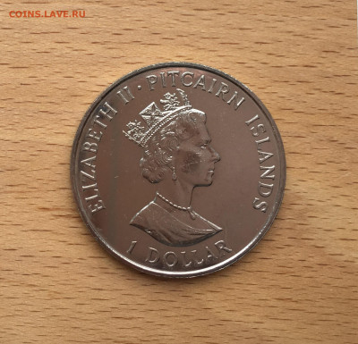 Острова Питкэрн 1 доллар 1988 Корабль - IMG_3407.JPG
