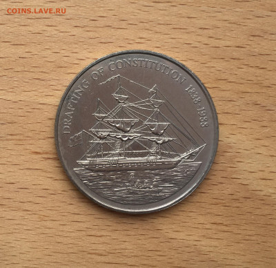 Острова Питкэрн 1 доллар 1988 Корабль - IMG_3402.JPG