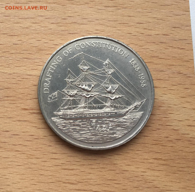 Острова Питкэрн 1 доллар 1988 Корабль - IMG_3404.JPG