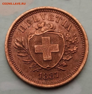 Швейцария 1 раппен 1887 отличный до 22-00 08.04 - IMAG0758~2