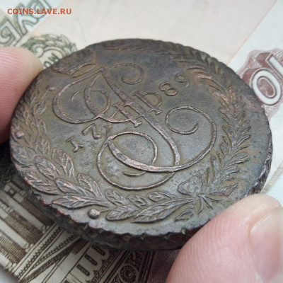 5 копеек 1789 ЕМ (не чищена) - А3-6
