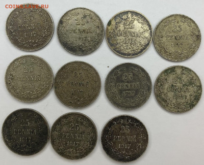 25 pennia 1917 г 11 штук до 11,04 22:00 - 41