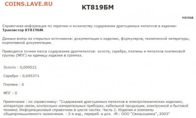Золотые керамич. процессоры и советские детали с позолотой - кт819бм