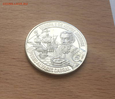 Португалия 2,5 экю 1996 Педро Альварес Кабрал Мореплаватель - IMG_3628.JPG
