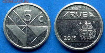 Аруба - 5 центов 2015 года до 15.04 - Аруба 5 центов, 2015