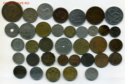 Иностранные монеты (1920 -1950гг) по фиксу - 1старм - 0001