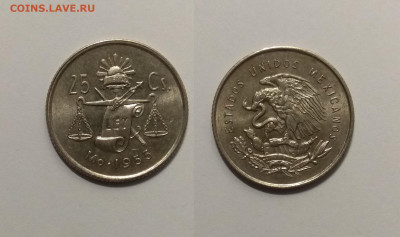 Мексика 25 сентаво 1953 года №3 - 14.04 22:00 мск - IMG_20210327_090658