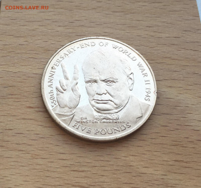 Крона Шайба Остров Мэн 5 фунтов 1995 Уинстон Черчилль - IMG_3999.JPG