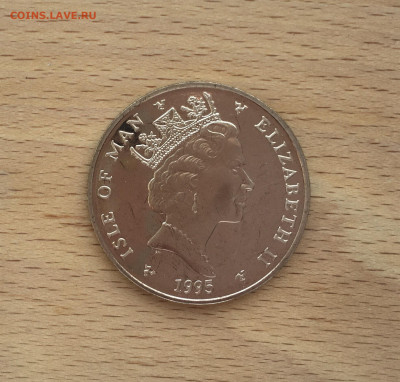 Крона Шайба Остров Мэн 5 фунтов 1995 Уинстон Черчилль - IMG_4002.JPG