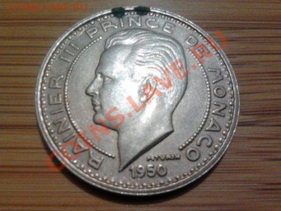 Монако, 100 франков 1950г., до 21.10.11 в 22.00мск - 58 монако.