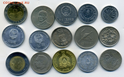15 иностранных монет по фиксу. До 17.04.2021 - 15шт - 0002