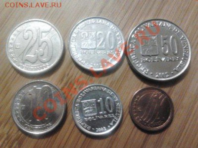 Венесуэла, подбока из 6 монет 2001-., до 21.10.11г. 22:00мск - 4 венесуэла