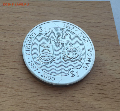 Крона Шайба Кирибати 1$ доллар Самоа 1997 Солнечная система - IMG_3974.JPG