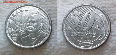 БРАЗИЛИЯ 50 сентаво 2009 до 19 апреля 22-00 мск - БРАЗИЛИЯ 50 сентаво 2009 20190503_1234