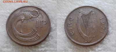 ИРЛАНДИЯ 1 пенни 1971 до 19 апреля 22-00 мск - ИРЛАНДИЯ 1 пенни 1971 20180731_123213