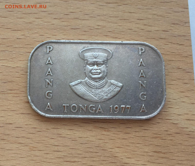 Тонга 1 паанга 1977 ФАО FAO прямоугольная пальмы фауна - IMG_4142.JPG