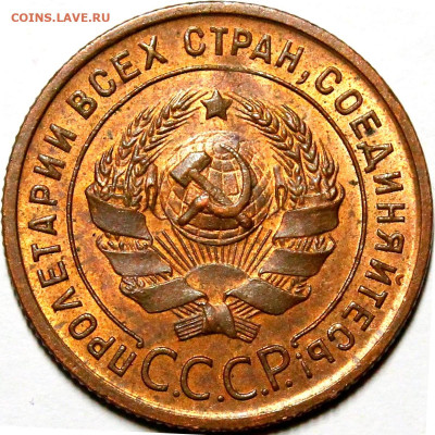 1 копейка 1924 г. реверс - гравировки - 102a