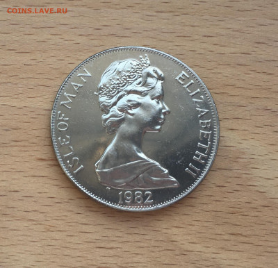 Крона Шайба Остров Мэн 1 крона 1982 Мейфлауэр корабль - IMG_4223.JPG