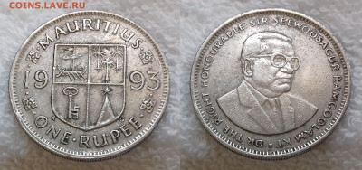 МАВРИКИЙ 1 рупия 1993 до 20 апреля 22-00 мск - МАВРИКИЙ 1 рупия 1993 20190626_0749