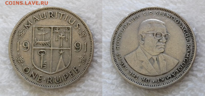 МАВРИКИЙ 1 рупия 1991 до 20 апреля 22-00 мск - МАВРИКИЙ 1 рупия 1991 20180731_132032