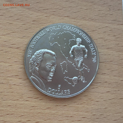 Крона Шайба Ниуэ 5$ долларов 1990 Чемпионат мира по футболу - IMG_4543.JPG